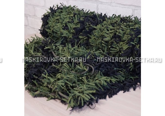 Маскировочная сеть Зеленя 2х3 м (зелено-черная) – купить по цене 3200 руб. в интернет-магазине в городе Кемерово картинка 4